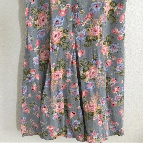 1990s pastel babydoll dress floral small blue pink - Picture 10 of 13